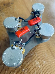 Estilo Años 50 Gibson Les Paul Cableado 500k CTS Ollas de Eje Largo .047 Naranja Tapa de Caída - Imagen 1 de 6