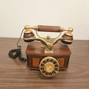Vintage Franklin Mint Antique The American Eagle Rotary Dial Telephone Rare - Picture 1 of 11