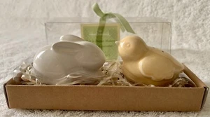 Hallmark Small Chick & Bunny Salt & Pepper Shaker Set New - Picture 1 of 2