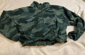 Old Navy girls fleece camo pullover size 10/12 - Picture 1 of 3