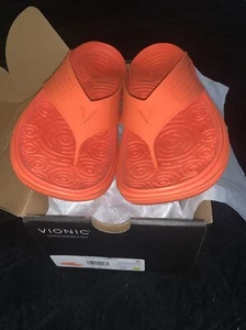 Vionic Unisex Tide Rx Sandals Orange Size 8 - Picture 1 of 3