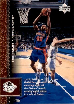 1996-97 Upper Deck Theo Ratliff Basketball Cards #37 - Image 1 of 2