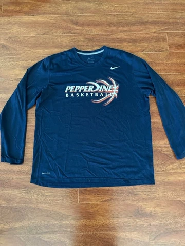 Pepperdine Waves Nike Dri-Fit Long Sleeve T-shirt Men's Size XL - NWOT Cover