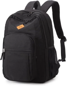 Classic Water-Resistant Backpack for School & Travel Basic Bookbag Unisex Bag... - Picture 1 of 12