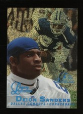 1997 Flair Showcase Legacy Collection Row 0 #21 Deion Sanders HOF 77/100