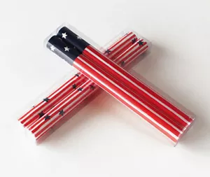 Cien velas cónicas americanas 80 grados rojo blanco azul (juego/2) - Imagen 1 de 3