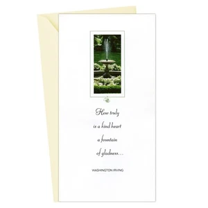 Washington Irving THANK YOU Card, A Kind Heart by American Greetings + Envelope - Picture 1 of 4