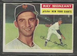 1956 TOPPS # 264 RAY MONZANT GIANTS EX O/C - Picture 1 of 2