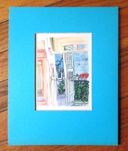 Vintage Small Matted Art Print (a) - Picture 1 of 3