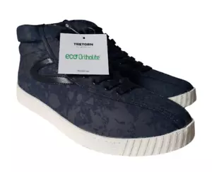 Tretorn Pant Splash Eco High Top Sneaker Navy Blue/Black Denim Men's Size 10 NWT - Picture 1 of 14