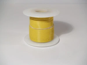 Cable de conexión calibre 24 AWG UL1007 UL1569 100 pies AMARILLO ~ 10 colores disponibles! - Imagen 1 de 1