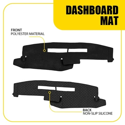 汽车仪表板垫 保护套 仪表板垫 适用于雪佛兰索罗德卡车 C1500 C2500 1988 - 1994 — 第 1/4 张图片