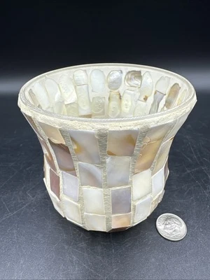 Candelabro Yankee Candle Mosaic Madreperla 2011 votivo/té #1217347 NUEVO Foto 1 de 4