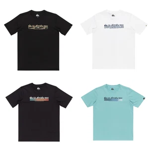 Quiksilver Kids Omni Fill Short Sleeve Crew Neck Cotton T-Shirt Top Tee - Picture 1 of 7