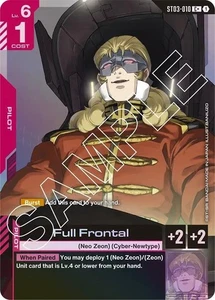 Lámina de arte alternativa frontal completa - ST03-010 C+ NM - Juego de cartas Gundam TCG - Imagen 1 de 1
