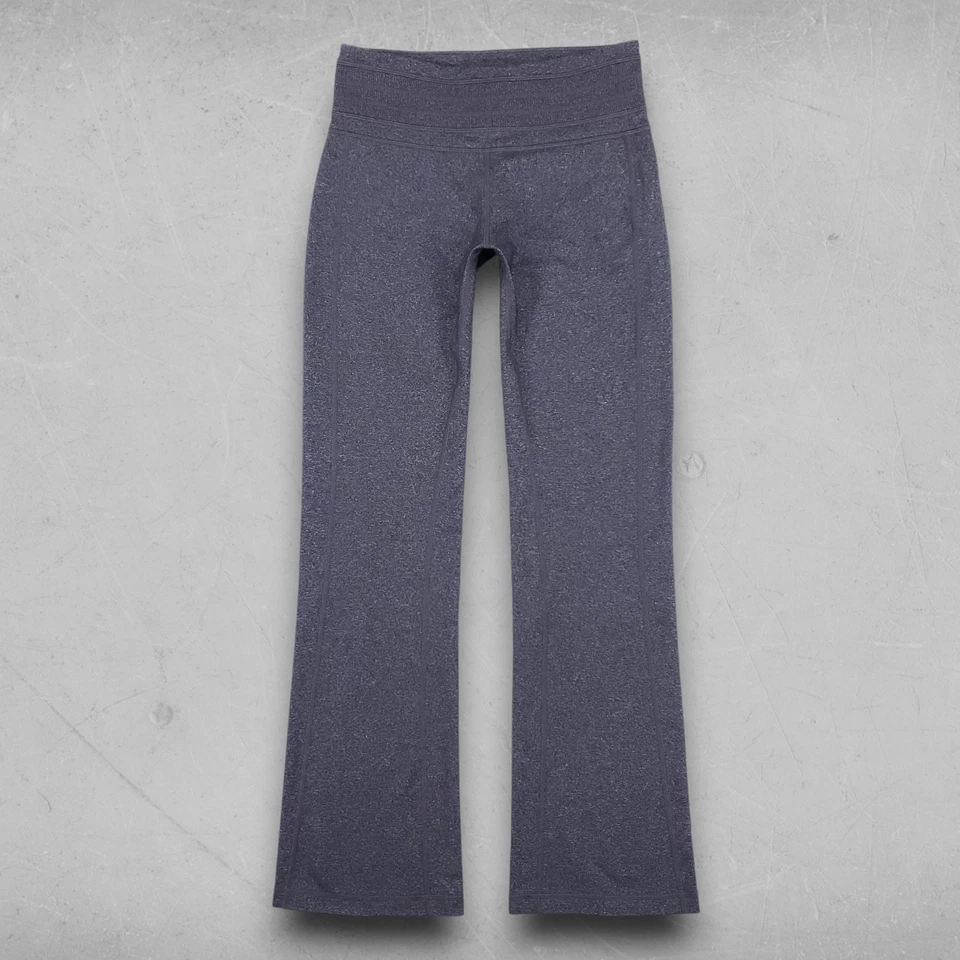 Pantalones de yoga Prana para mujer S gris carbón jaspeado pierna ancha acampanados ocio informales Foto 1 de 4
