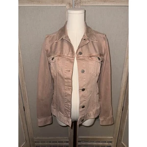 Liverpool Los Angeles Denim Jacket Pink Rose Classic Trucker Jean Coat Size XS - Picture 1 of 9