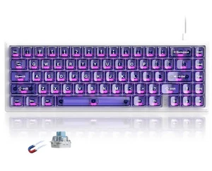 M68 HE V2 60% Wired Gaming Magnetic Keyboard with Adjustable Actuation,Hall E... - Picture 1 of 7