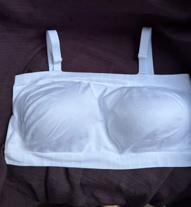 Neu ohne Etikett Truekind BH bügellos Stütz Bandeau MULTIWAY Träger 10400 weiß 4XL - Bild 1 von 9
