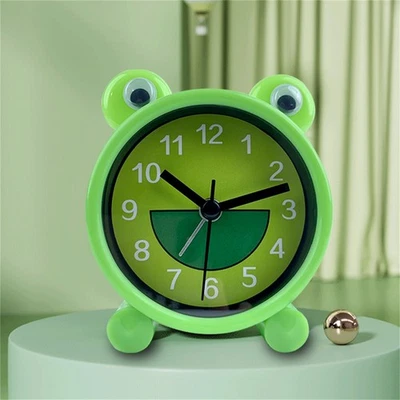 Green small frog alarm clock children's room decoration wake up - Image 1 of 4