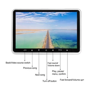 Car Headrest DVD Player 10.1 Inch Car Headrest TV Universal Easy To Install - Picture 1 of 22