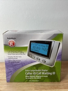 Radio Shack Caller ID Call Waiting ID Box Backlit Tilt #43-3903 Silver NEW - Zdjęcie 1 z 3