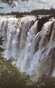 Postal estampada Eastern Cataract Victoria Falls 1954 Rodesia y Nyasalandia - Imagen 1 de 2