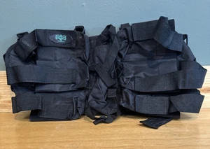 3 Skull Black Paintball Pack 6-1 Harness Rugged Strong Outdoor Lightweight- USED - Picture 1 of 8