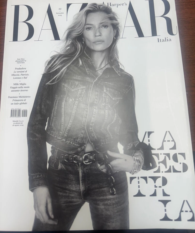 KATE MOSS Harper’s Bazaar Magazine 9/2025 - ICON SERIES FASHION