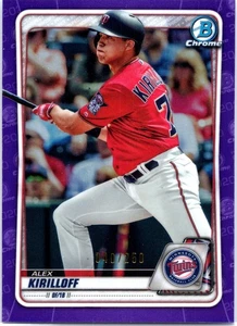 Alex Kirilloff 2020 Bowman #BCP-80 Chrome Prospects Blue Refractor Twins #/150 - Picture 1 of 2