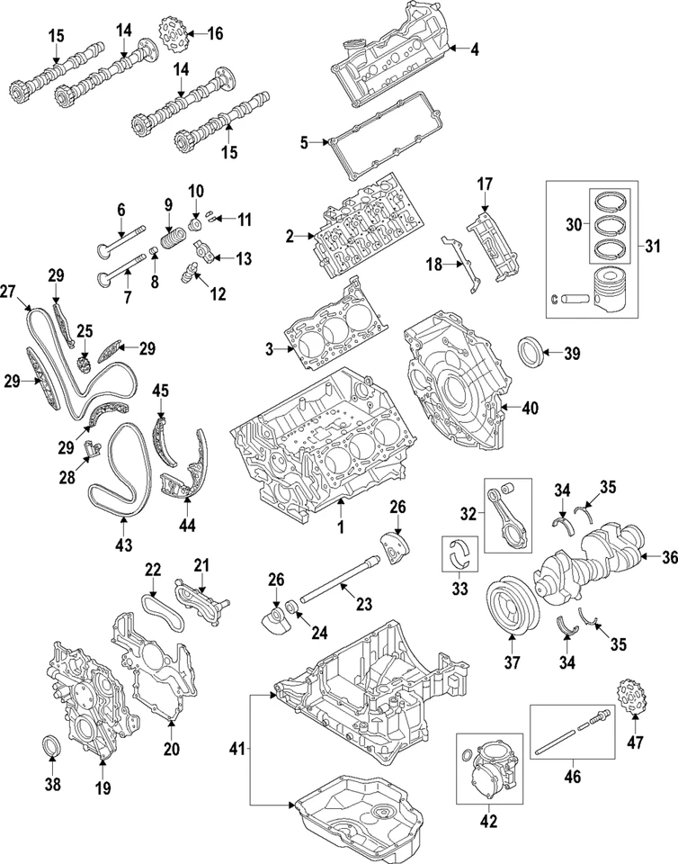 Genuine Audi Oil Pump 059-115-103-BG - Image 1 of 1