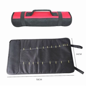 new Roll-up Motorcycle Tool Storage Bag Wrench Package Holder Multiple pockets - Picture 1 of 8