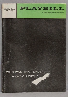 Playbill Who Was That Lady I Saw You With Beck Theatre July 21 1958 - Image 1 of 4