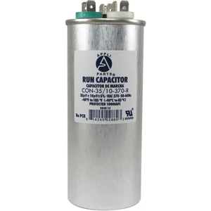 Condensador de doble funcionamiento para CA 35+10 MFD UF (MICROFARADIOS) 370 VAC CBB65 Ro - Imagen 1 de 8