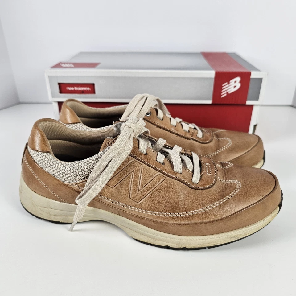 New Balance WW980TN Women’s 8 Brown Leather Walking Shoes Comfort Cushion Suppor - Image 1 of 4