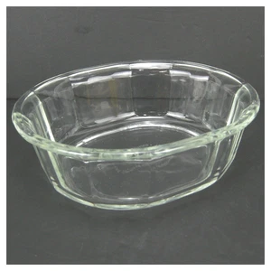 Pyrex 804B Clear Elegance Scalloped Casserole Ovenware 1.8 Quart Dish EUC - Picture 1 of 10