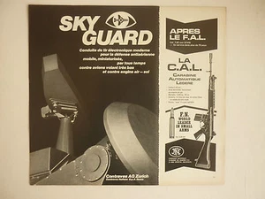 3/1971 PUB FN ARMES DE GUERRE HERSTAL CARABINE CAL 5,56 / CONTRAVES SKYGUARD AD - Imagen 1 de 1