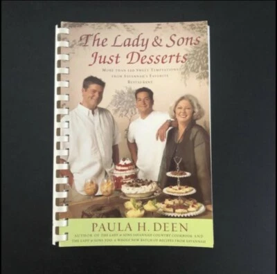 The Lady And Sons Just Desserts Paula Deen Spiral Bound Cookbook 2002 PB Foto 1 de 4