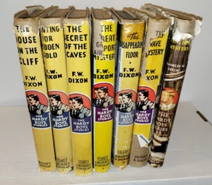 Lot of 7 The Hardy Boys Books by Franklin W. Dixon 1920's-1950s Hardcovers - Picture 1 of 24
