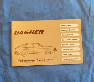 1981 Volkswagen Dasher Owner's Manual Dealer Issue NOS - Picture 1 of 4
