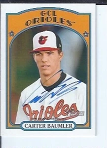 Carter Baumler 2021 Topps Heritage Minors Autograph - Picture 1 of 1