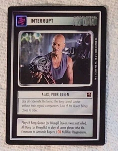 Star Trek CCG Reflections   ALAS POOR QUEEN  Foil NEVER PLAYED - Picture 1 of 1
