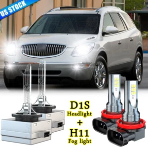 For 2008-2012 Buick Enclave Front HID Headlight High/Low Beam LED Fog Light Bulb - Foto 1 di 15