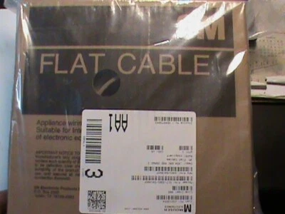 3M 3365/60SF, Flat Ribbon Cable, .050 60C RND 28AWG. 100 FT Spool - Image 1 of 4