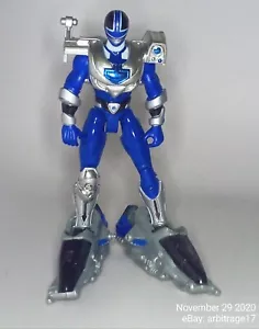 Power Rangers Time Force 2001 Deluxe azul Mega Battle Ranger 6"" Bandai - Imagen 1 de 3