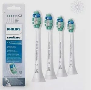 4 PCS Philips Sonicare C2 Best Plaque Control toothbrush head - Picture 1 of 4