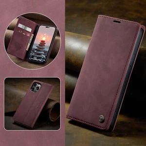 Frosted Leather Phone Case For Apple iPhone 16 15 Pro Max 14 13 12 11 8 7 XR XS - Picture 1 of 11