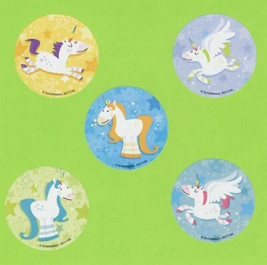 15 Flying Unicorn Large Stickers - Party Favors - Rewards - Picture 1 of 1