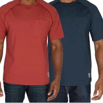 Rugged Elements Men's 2-Pack Cotton Blend Tee Shirts - Red & Navy - Small - New  - Image 1 of 4