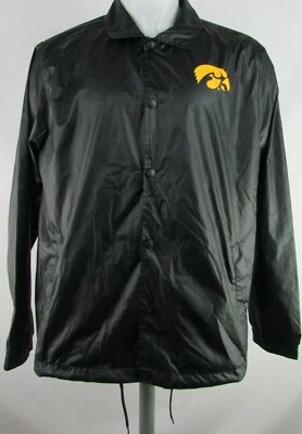 Chaqueta a presión negra para hombre Iowa Hawkeyes NCAA Foto 1 de 4